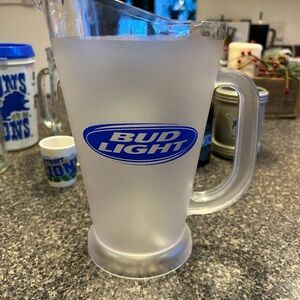 Frosted plastic bud light Pitcher